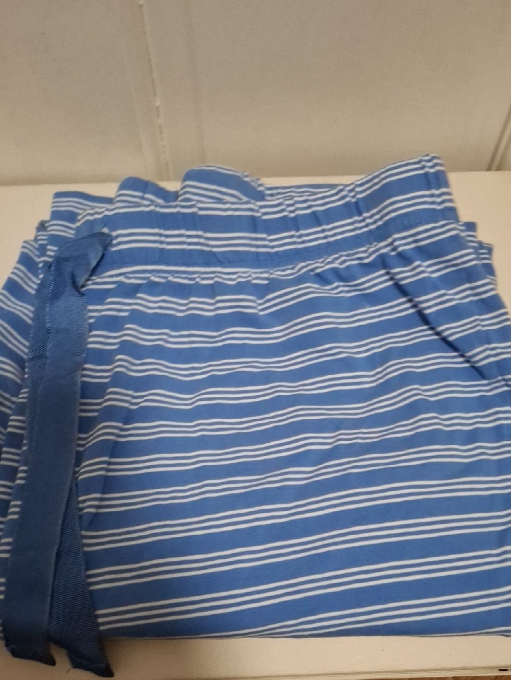 Lands' End Blue and White Striped Ladies' Pajama Pants Size S